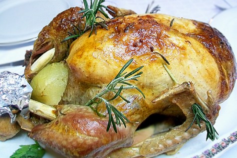 Curcan umplut la cuptor