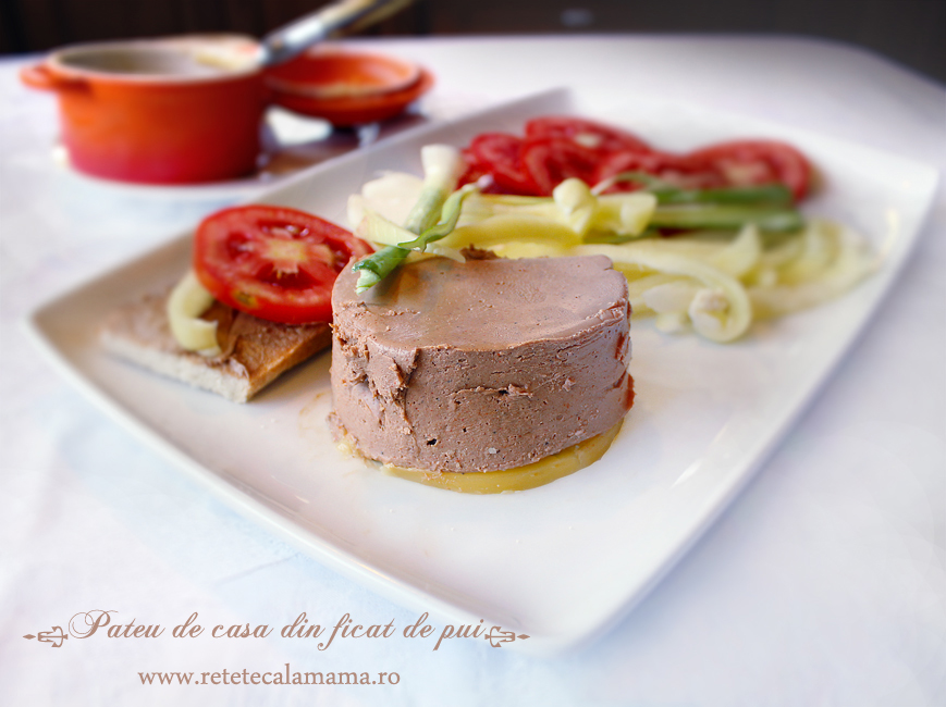 pateu de ficat de pui, reteta pateu de ficat de casa