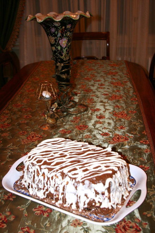 Tort cu mousse de ciocolata alba si visine by Malina