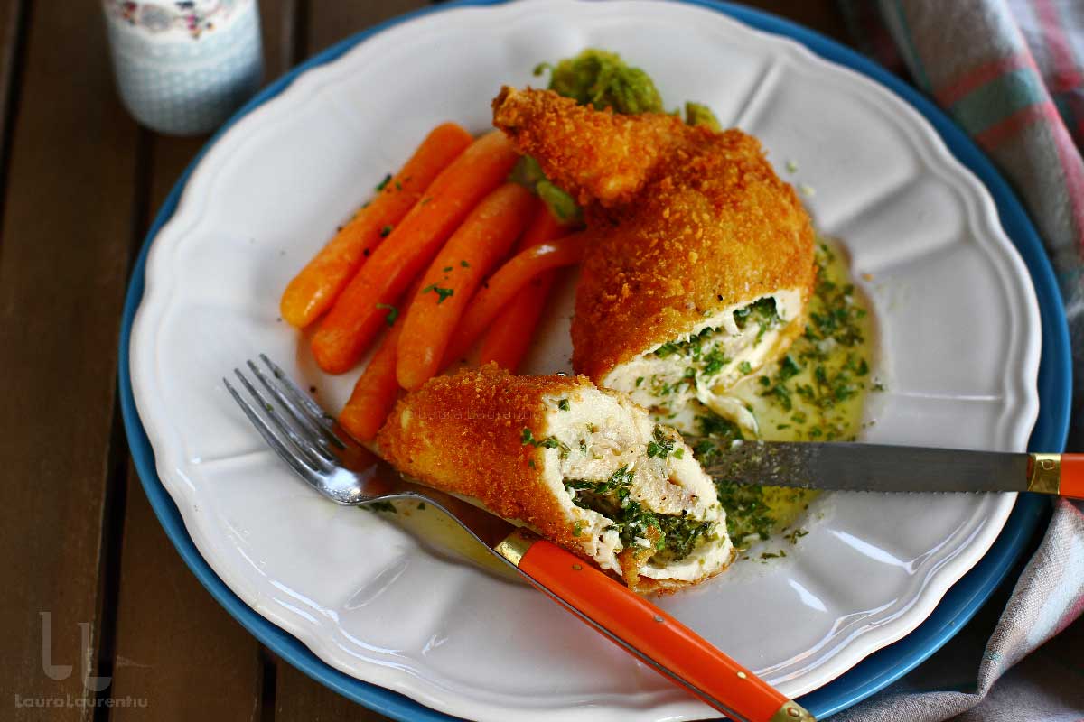 piept de pui kiev reteta chicken kiev reteta laura laurentiu