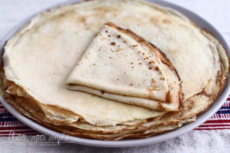 Clătite simple, rețetă video pas cu pas