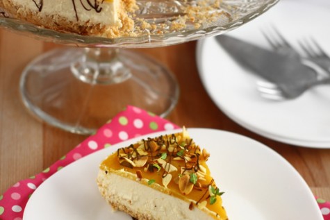 Cheesecake cu mango, fara coacere