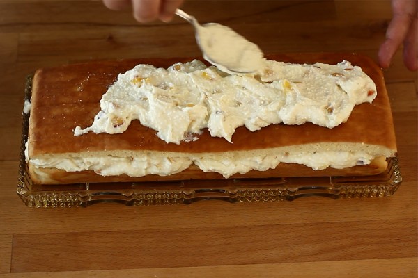 prajitura cu branza de vaci si nectarine - asamblare 2