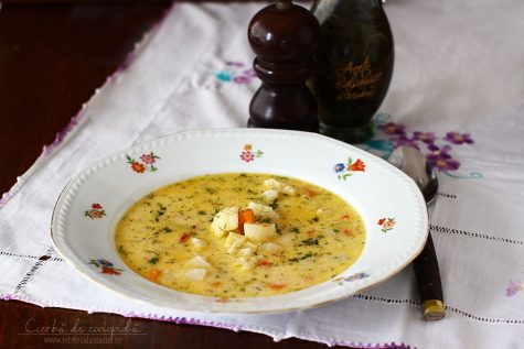 Ciorbă de conopidă, rețetă fără carne