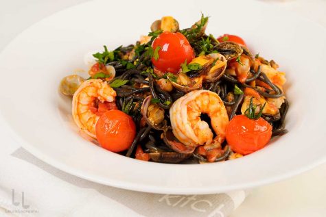 Spaghete cu fructe de mare